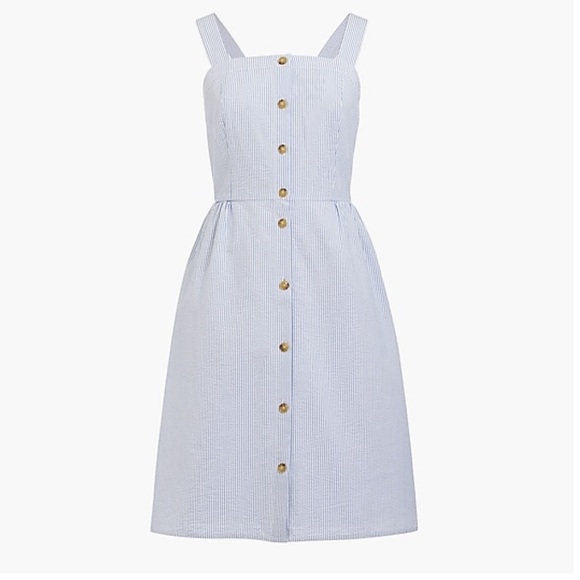 J. Crew Dresses & Skirts - NWT J.Crew Button-front Seersucker Dress Size 10